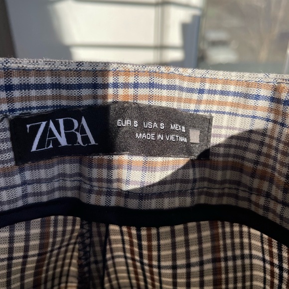 Plaid Zara Work Trousers - Picture 6 of 6